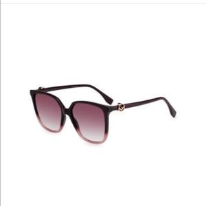 Fendi Brown Square two toned sunglasses